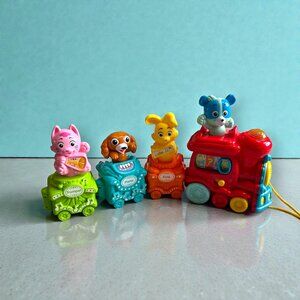 VTech Connect & Sing Animal Train Musical Instruments Toddler Pull Toy TESTED